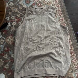 Sleeveless Tank Top - Beige